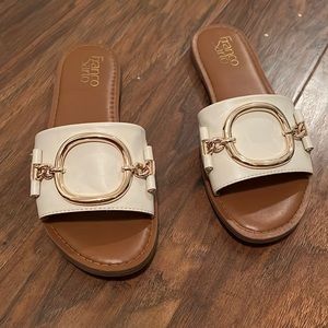 Beige leather Franco Sarto sandals